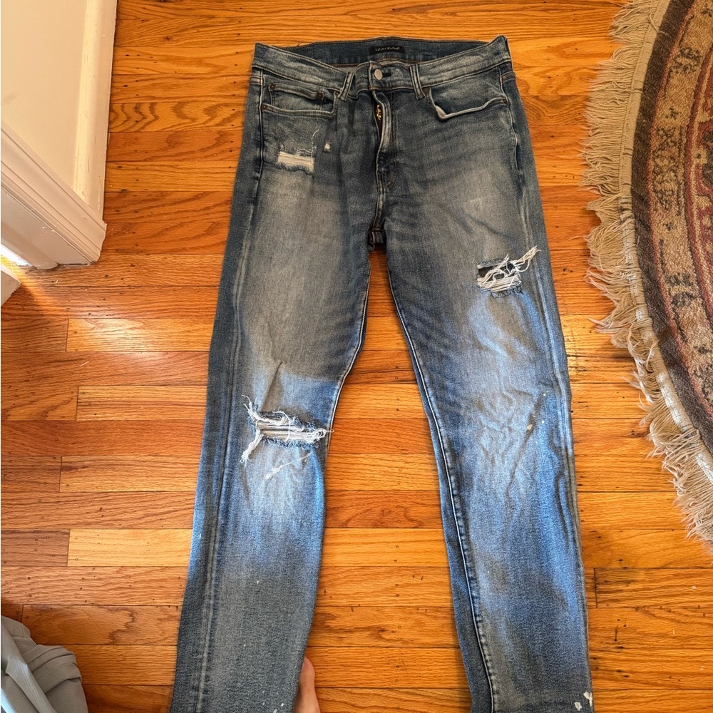 Lucky Distressed Blue Jeans worn once
